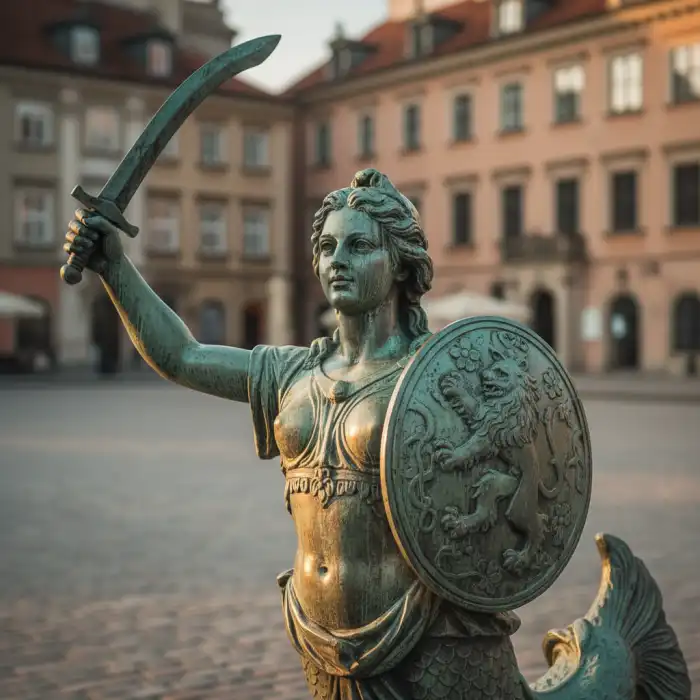 Warszawa syrenka: przewodnik po rzeźbach, fontannach i legendach miasta